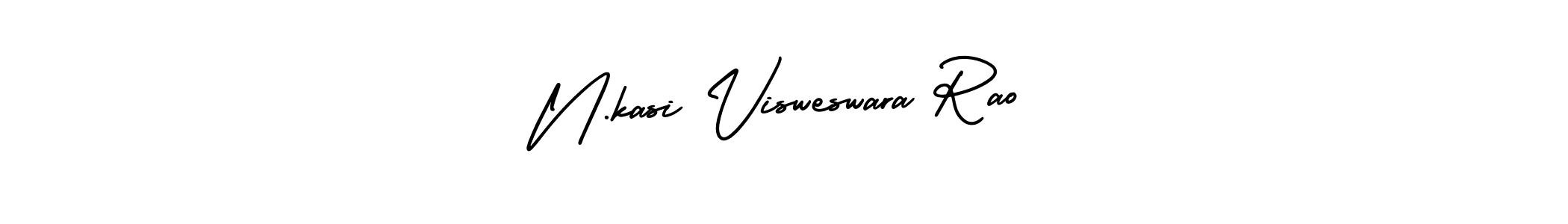 Use a signature maker to create a handwritten signature online. With this signature software, you can design (AmerikaSignatureDemo-Regular) your own signature for name N.kasi Visweswara Rao. N.kasi Visweswara Rao signature style 3 images and pictures png