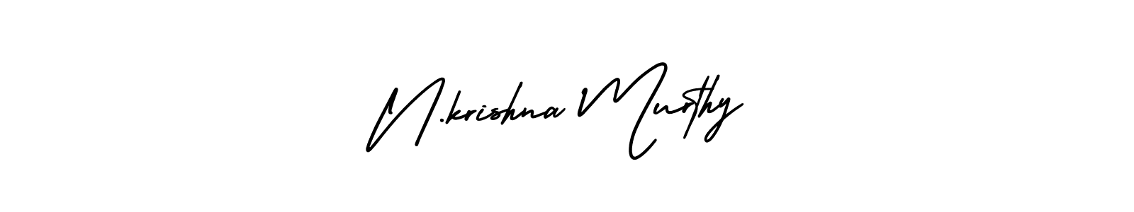 Create a beautiful signature design for name N.krishna Murthy. With this signature (AmerikaSignatureDemo-Regular) fonts, you can make a handwritten signature for free. N.krishna Murthy signature style 3 images and pictures png