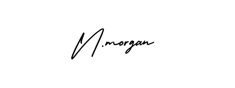 N.morgan stylish signature style. Best Handwritten Sign (AmerikaSignatureDemo-Regular) for my name. Handwritten Signature Collection Ideas for my name N.morgan. N.morgan signature style 3 images and pictures png