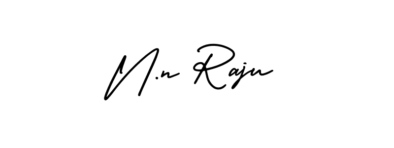 This is the best signature style for the N.n Raju name. Also you like these signature font (AmerikaSignatureDemo-Regular). Mix name signature. N.n Raju signature style 3 images and pictures png