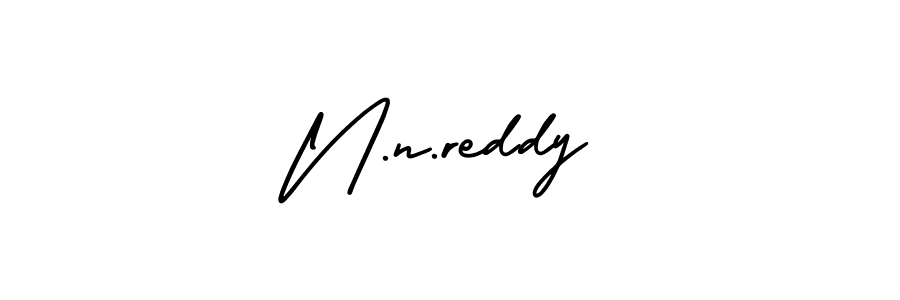 Make a beautiful signature design for name N.n.reddy. With this signature (AmerikaSignatureDemo-Regular) style, you can create a handwritten signature for free. N.n.reddy signature style 3 images and pictures png