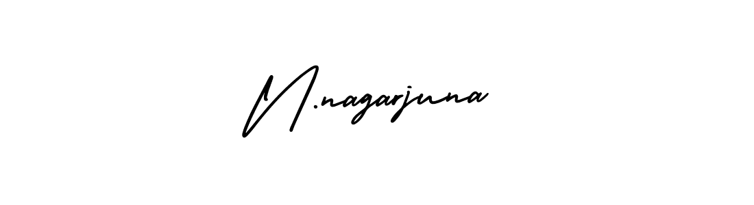 Design your own signature with our free online signature maker. With this signature software, you can create a handwritten (AmerikaSignatureDemo-Regular) signature for name N.nagarjuna. N.nagarjuna signature style 3 images and pictures png