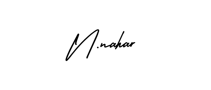AmerikaSignatureDemo-Regular is a professional signature style that is perfect for those who want to add a touch of class to their signature. It is also a great choice for those who want to make their signature more unique. Get N.nahar name to fancy signature for free. N.nahar signature style 3 images and pictures png
