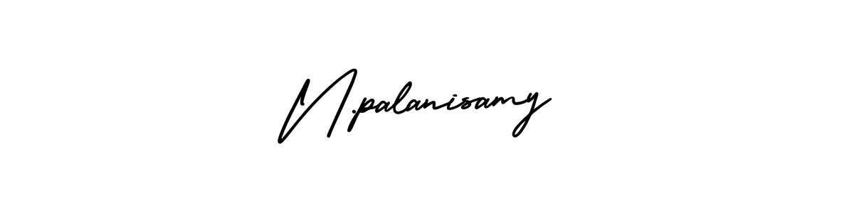 Design your own signature with our free online signature maker. With this signature software, you can create a handwritten (AmerikaSignatureDemo-Regular) signature for name N.palanisamy. N.palanisamy signature style 3 images and pictures png