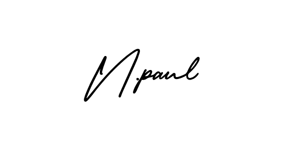 How to Draw N.paul signature style? AmerikaSignatureDemo-Regular is a latest design signature styles for name N.paul. N.paul signature style 3 images and pictures png