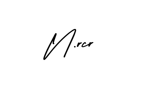 How to make N.rcr signature? AmerikaSignatureDemo-Regular is a professional autograph style. Create handwritten signature for N.rcr name. N.rcr signature style 3 images and pictures png