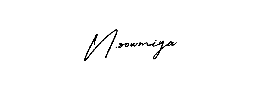 This is the best signature style for the N.sowmiya name. Also you like these signature font (AmerikaSignatureDemo-Regular). Mix name signature. N.sowmiya signature style 3 images and pictures png