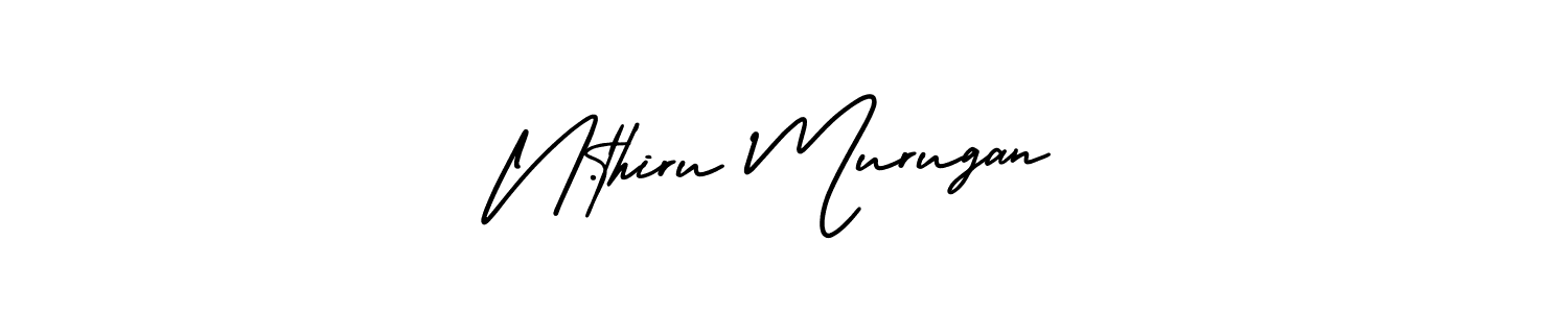 This is the best signature style for the N.thiru Murugan name. Also you like these signature font (AmerikaSignatureDemo-Regular). Mix name signature. N.thiru Murugan signature style 3 images and pictures png