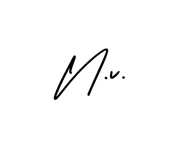 Also we have N.v. name is the best signature style. Create professional handwritten signature collection using AmerikaSignatureDemo-Regular autograph style. N.v. signature style 3 images and pictures png