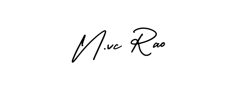 Check out images of Autograph of N.vc Rao name. Actor N.vc Rao Signature Style. AmerikaSignatureDemo-Regular is a professional sign style online. N.vc Rao signature style 3 images and pictures png