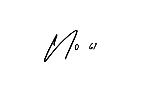 How to make N0 61 name signature. Use AmerikaSignatureDemo-Regular style for creating short signs online. This is the latest handwritten sign. N0 61 signature style 3 images and pictures png
