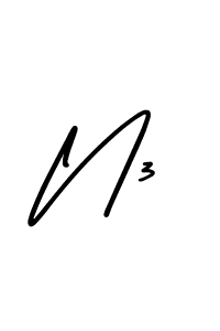 Similarly AmerikaSignatureDemo-Regular is the best handwritten signature design. Signature creator online .You can use it as an online autograph creator for name N3. N3 signature style 3 images and pictures png