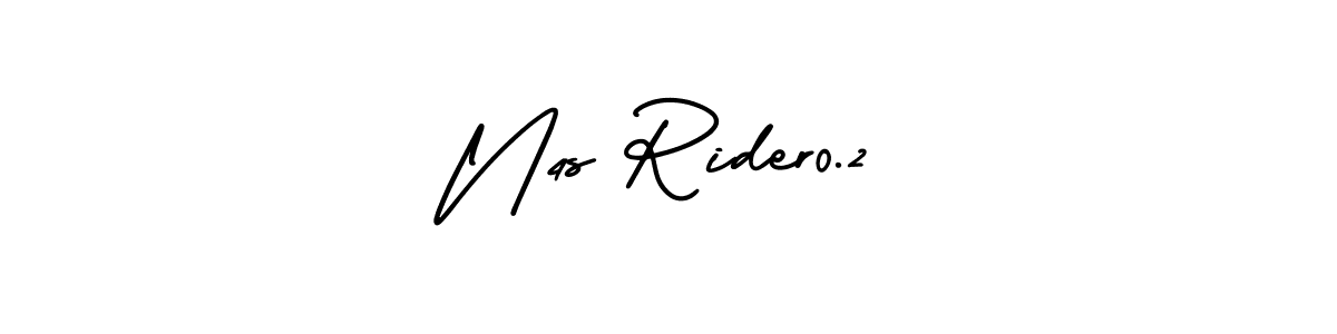 N4s Rider0.2 stylish signature style. Best Handwritten Sign (AmerikaSignatureDemo-Regular) for my name. Handwritten Signature Collection Ideas for my name N4s Rider0.2. N4s Rider0.2 signature style 3 images and pictures png