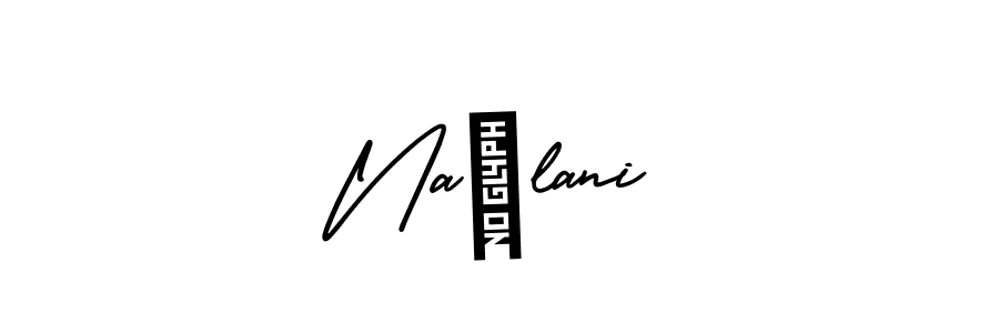 This is the best signature style for the Na�lani name. Also you like these signature font (AmerikaSignatureDemo-Regular). Mix name signature. Na�lani signature style 3 images and pictures png
