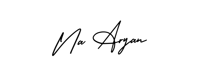 How to make Na Aryan signature? AmerikaSignatureDemo-Regular is a professional autograph style. Create handwritten signature for Na Aryan name. Na Aryan signature style 3 images and pictures png