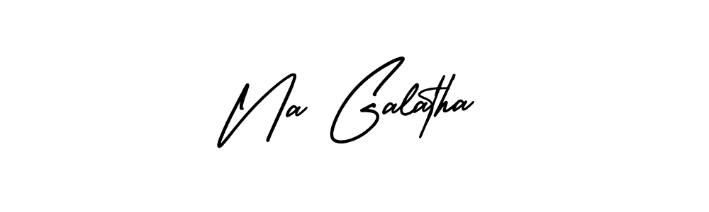 if you are searching for the best signature style for your name Na Galatha. so please give up your signature search. here we have designed multiple signature styles  using AmerikaSignatureDemo-Regular. Na Galatha signature style 3 images and pictures png