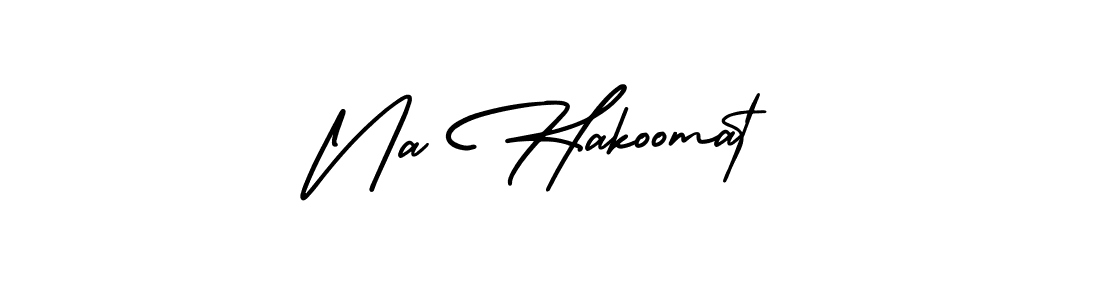 Design your own signature with our free online signature maker. With this signature software, you can create a handwritten (AmerikaSignatureDemo-Regular) signature for name Na Hakoomat. Na Hakoomat signature style 3 images and pictures png