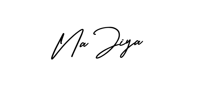 Use a signature maker to create a handwritten signature online. With this signature software, you can design (AmerikaSignatureDemo-Regular) your own signature for name Na Jiya. Na Jiya signature style 3 images and pictures png