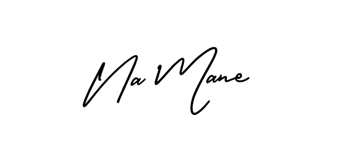 How to make Na Mane signature? AmerikaSignatureDemo-Regular is a professional autograph style. Create handwritten signature for Na Mane name. Na Mane signature style 3 images and pictures png