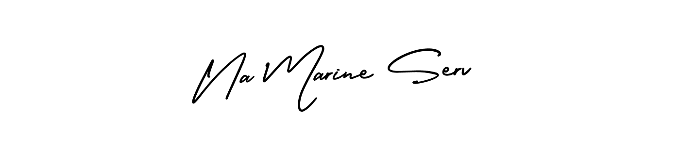 Make a beautiful signature design for name Na Marine Serv. Use this online signature maker to create a handwritten signature for free. Na Marine Serv signature style 3 images and pictures png