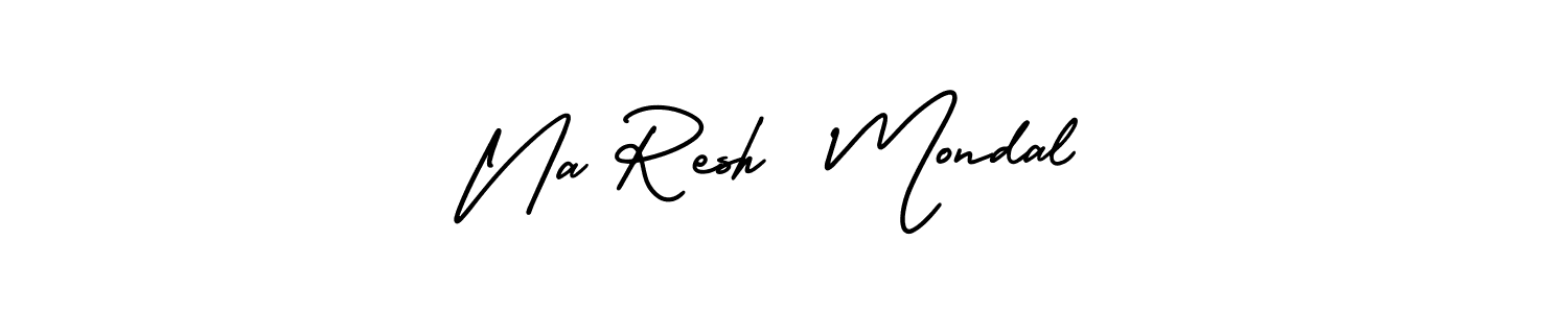 Best and Professional Signature Style for Na Resh  Mondal. AmerikaSignatureDemo-Regular Best Signature Style Collection. Na Resh  Mondal signature style 3 images and pictures png