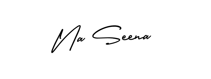 Create a beautiful signature design for name Na Seena. With this signature (AmerikaSignatureDemo-Regular) fonts, you can make a handwritten signature for free. Na Seena signature style 3 images and pictures png
