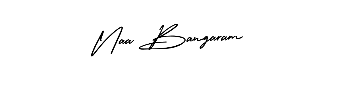 You should practise on your own different ways (AmerikaSignatureDemo-Regular) to write your name (Naa Bangaram) in signature. don't let someone else do it for you. Naa Bangaram signature style 3 images and pictures png