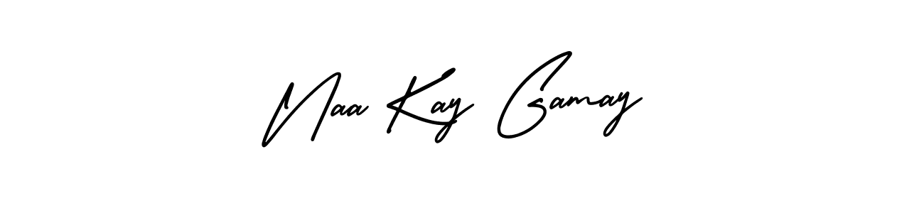 It looks lik you need a new signature style for name Naa Kay Gamay. Design unique handwritten (AmerikaSignatureDemo-Regular) signature with our free signature maker in just a few clicks. Naa Kay Gamay signature style 3 images and pictures png