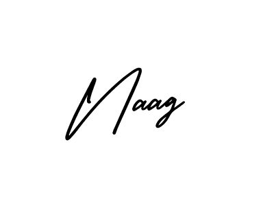 How to make Naag signature? AmerikaSignatureDemo-Regular is a professional autograph style. Create handwritten signature for Naag name. Naag signature style 3 images and pictures png