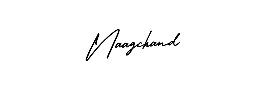 Use a signature maker to create a handwritten signature online. With this signature software, you can design (AmerikaSignatureDemo-Regular) your own signature for name Naagchand. Naagchand signature style 3 images and pictures png