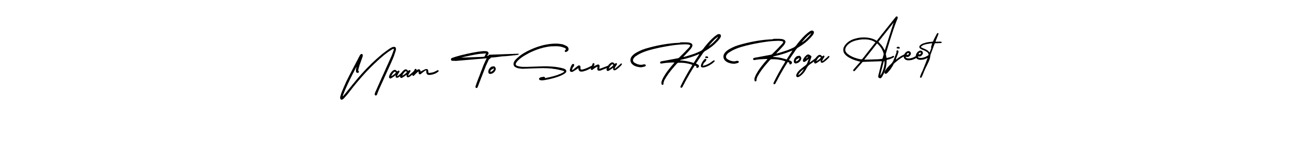 It looks lik you need a new signature style for name Naam To Suna Hi Hoga Ajeet. Design unique handwritten (AmerikaSignatureDemo-Regular) signature with our free signature maker in just a few clicks. Naam To Suna Hi Hoga Ajeet signature style 3 images and pictures png