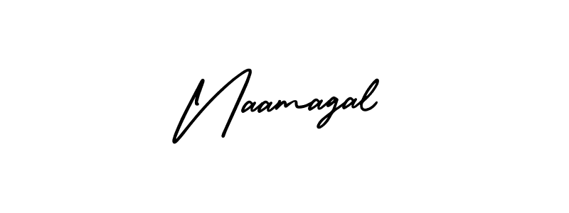 if you are searching for the best signature style for your name Naamagal. so please give up your signature search. here we have designed multiple signature styles  using AmerikaSignatureDemo-Regular. Naamagal signature style 3 images and pictures png