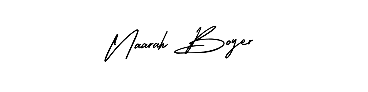 Create a beautiful signature design for name Naarah Boyer. With this signature (AmerikaSignatureDemo-Regular) fonts, you can make a handwritten signature for free. Naarah Boyer signature style 3 images and pictures png