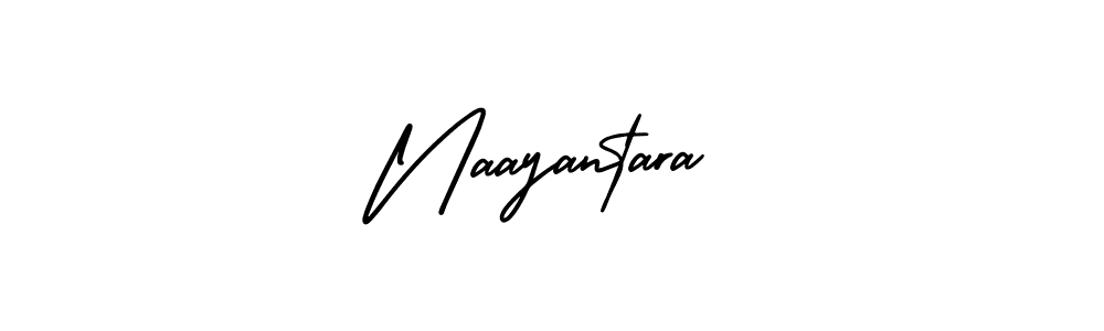 You should practise on your own different ways (AmerikaSignatureDemo-Regular) to write your name (Naayantara) in signature. don't let someone else do it for you. Naayantara signature style 3 images and pictures png