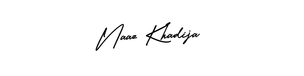 Best and Professional Signature Style for Naaz Khadija. AmerikaSignatureDemo-Regular Best Signature Style Collection. Naaz Khadija signature style 3 images and pictures png