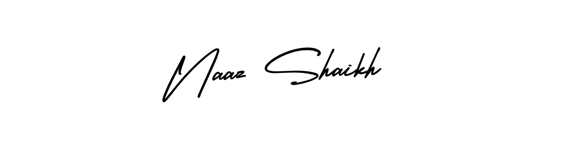 AmerikaSignatureDemo-Regular is a professional signature style that is perfect for those who want to add a touch of class to their signature. It is also a great choice for those who want to make their signature more unique. Get Naaz Shaikh name to fancy signature for free. Naaz Shaikh signature style 3 images and pictures png