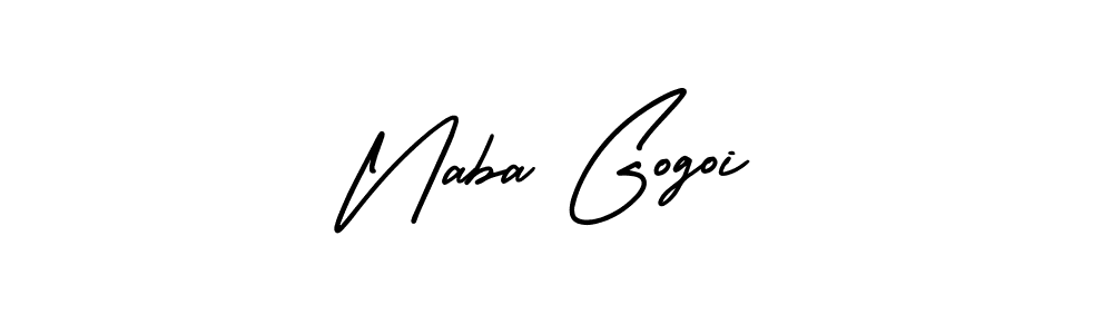 Make a beautiful signature design for name Naba Gogoi. With this signature (AmerikaSignatureDemo-Regular) style, you can create a handwritten signature for free. Naba Gogoi signature style 3 images and pictures png