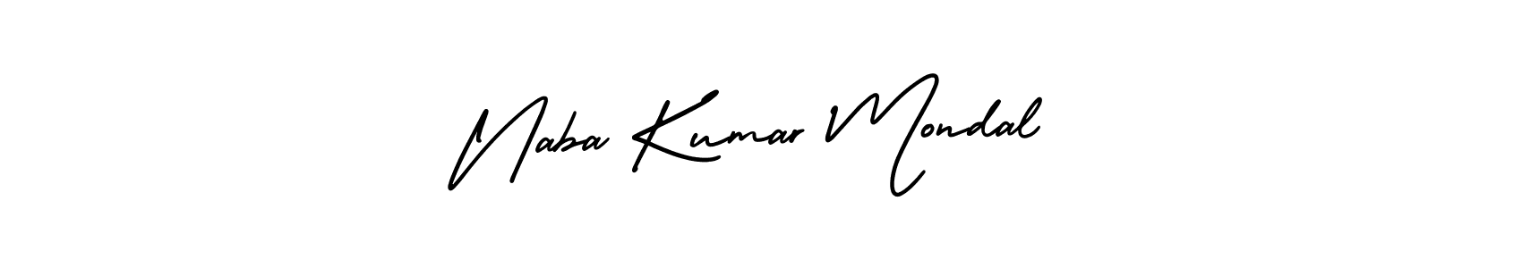 Create a beautiful signature design for name Naba Kumar Mondal. With this signature (AmerikaSignatureDemo-Regular) fonts, you can make a handwritten signature for free. Naba Kumar Mondal signature style 3 images and pictures png