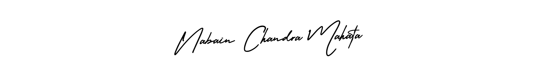 Make a beautiful signature design for name Nabain Chandra Mahata. Use this online signature maker to create a handwritten signature for free. Nabain Chandra Mahata signature style 3 images and pictures png