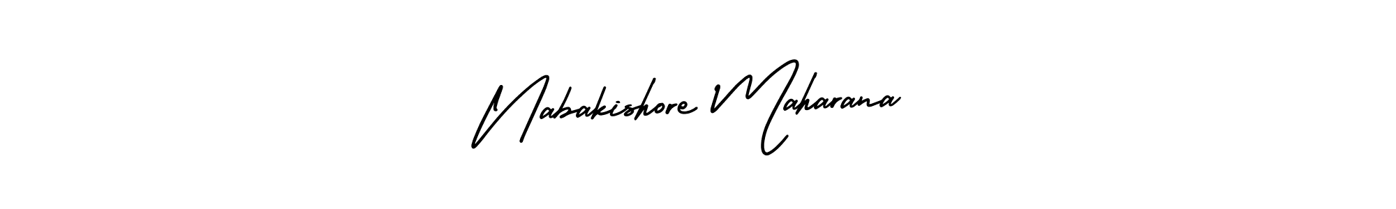 Also You can easily find your signature by using the search form. We will create Nabakishore Maharana name handwritten signature images for you free of cost using AmerikaSignatureDemo-Regular sign style. Nabakishore Maharana signature style 3 images and pictures png
