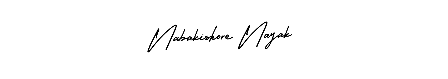 Use a signature maker to create a handwritten signature online. With this signature software, you can design (AmerikaSignatureDemo-Regular) your own signature for name Nabakishore Nayak. Nabakishore Nayak signature style 3 images and pictures png