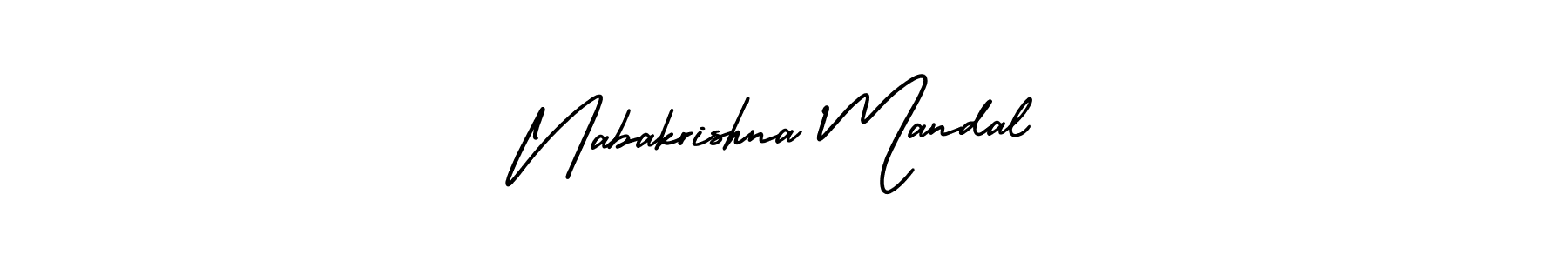 Design your own signature with our free online signature maker. With this signature software, you can create a handwritten (AmerikaSignatureDemo-Regular) signature for name Nabakrishna Mandal. Nabakrishna Mandal signature style 3 images and pictures png