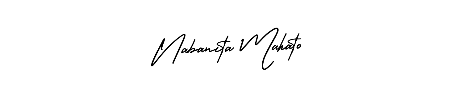 Use a signature maker to create a handwritten signature online. With this signature software, you can design (AmerikaSignatureDemo-Regular) your own signature for name Nabanita Mahato. Nabanita Mahato signature style 3 images and pictures png