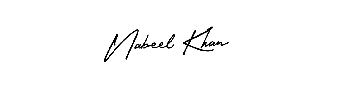 Best and Professional Signature Style for Nabeel Khan. AmerikaSignatureDemo-Regular Best Signature Style Collection. Nabeel Khan signature style 3 images and pictures png