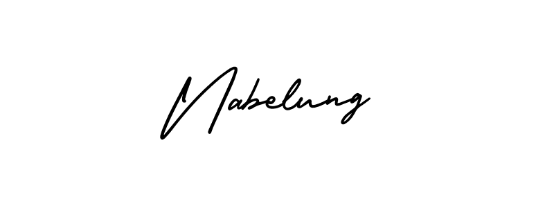 It looks lik you need a new signature style for name Nabelung. Design unique handwritten (AmerikaSignatureDemo-Regular) signature with our free signature maker in just a few clicks. Nabelung signature style 3 images and pictures png