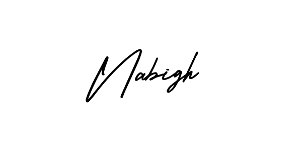 Here are the top 10 professional signature styles for the name Nabigh. These are the best autograph styles you can use for your name. Nabigh signature style 3 images and pictures png