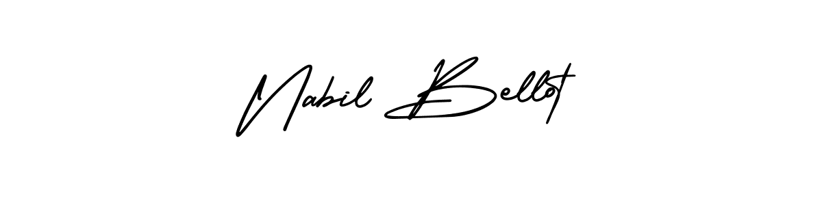 Here are the top 10 professional signature styles for the name Nabil Bellot. These are the best autograph styles you can use for your name. Nabil Bellot signature style 3 images and pictures png