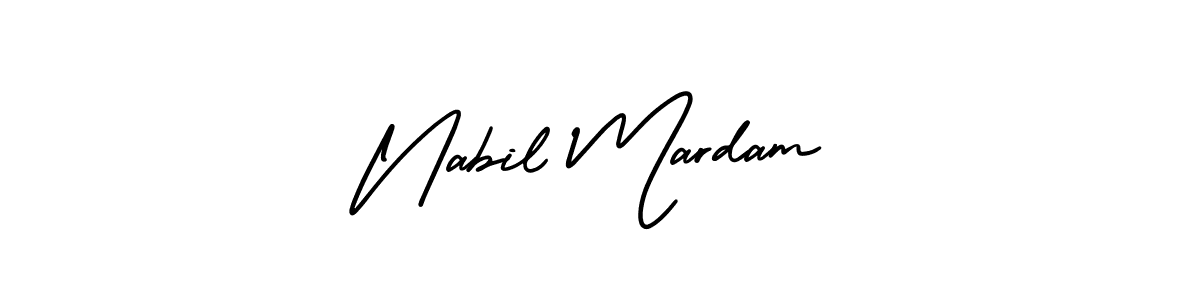 It looks lik you need a new signature style for name Nabil Mardam. Design unique handwritten (AmerikaSignatureDemo-Regular) signature with our free signature maker in just a few clicks. Nabil Mardam signature style 3 images and pictures png