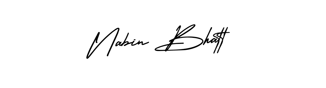 Also You can easily find your signature by using the search form. We will create Nabin Bhatt name handwritten signature images for you free of cost using AmerikaSignatureDemo-Regular sign style. Nabin Bhatt signature style 3 images and pictures png