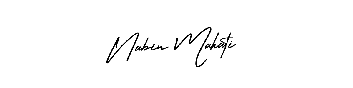 Best and Professional Signature Style for Nabin Mahati. AmerikaSignatureDemo-Regular Best Signature Style Collection. Nabin Mahati signature style 3 images and pictures png